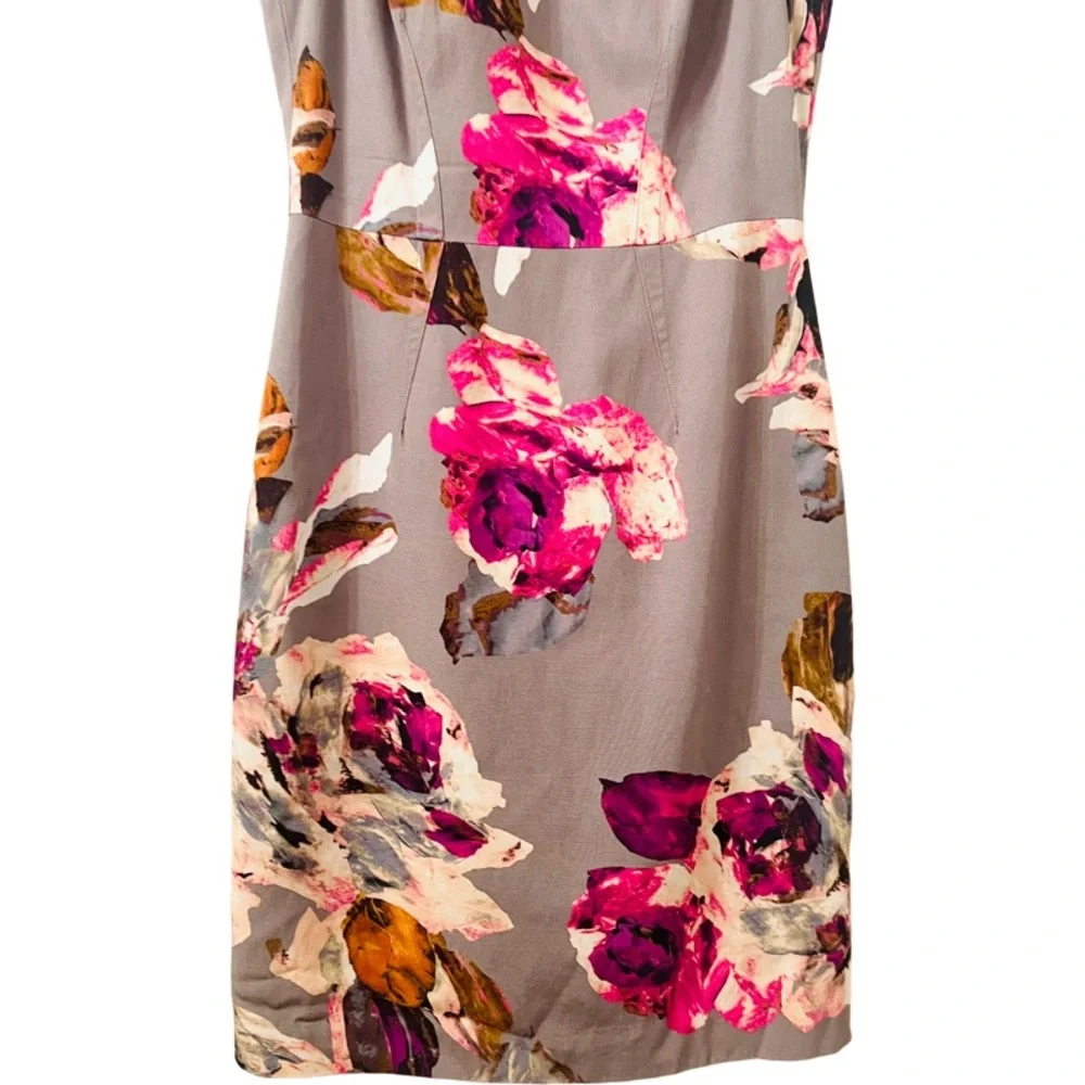 TRINA TURK Kurdson Midi Dress in Floral Gray Size 6